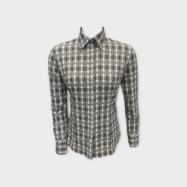 Pattern Elastic Shirt